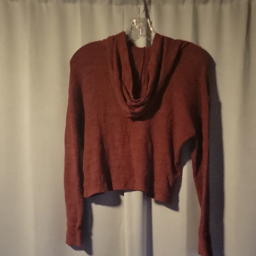 Old Navy Kids Brick Red Long Sleeve Hoodie